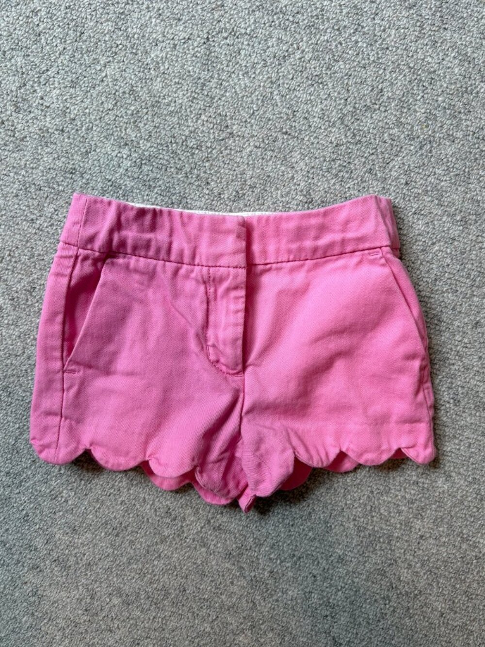 Crewcuts Pink Scallop Hem Shorts (Size 2)